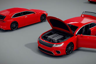 3d car modelling, car modelling, 3d car model, 3d model, 3d rendering