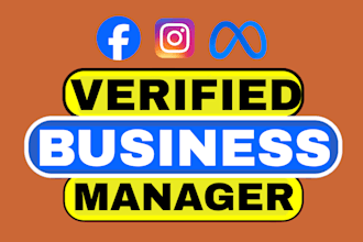 create fresh verified fb business manager and ads account with old fb profile