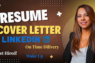 do resume writing , cover letter and linkedin profile optimization