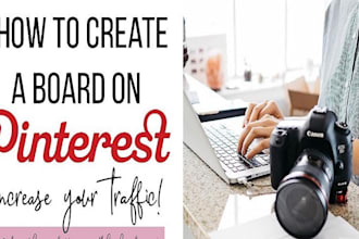 be your pinterest, etsy, ebay marketing manger, do SEO, rich pins, boards