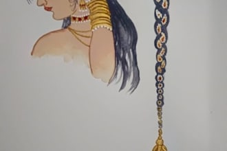 create custom handmade traditional  miniature paintings
