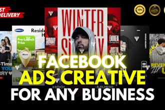 design high quality facebook ads creative for your business