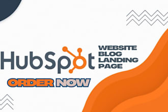 design hubspot website, hubspot landing page and hubsport blog as a developer