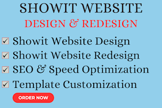 design, redesign and customize your showit website