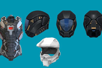 design 3d wearable armor pepakura for 3d cosplay 3d mask 3d helmet