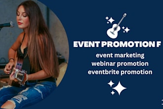promote and market eventbrite, conference, webinar, events