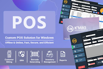 develop a custom offline or online pos system for windows