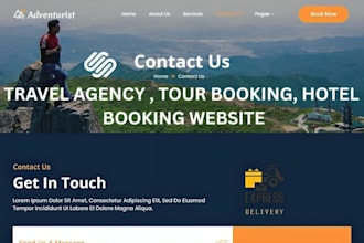 design squarespace travel agency website tour booking website hotel booking site