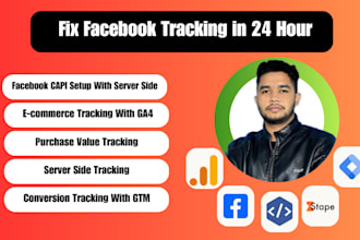 fix conversion API, gtm error, facebook capi, ga4 dashboard, shopify tracking