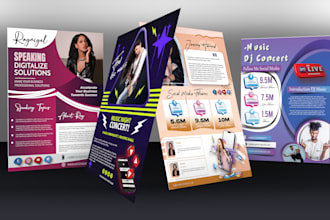design one sheet, press kit, media kit, epk, flyer in 24hrs