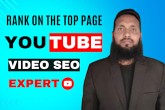 be your professional youtube channel manager and video SEO expert