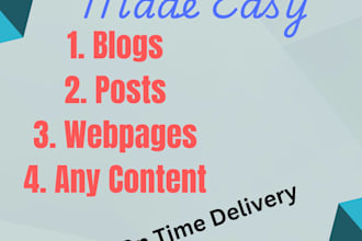 handle all of your content writing