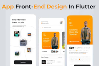 develop front and back end with database for android and desktop in flutter