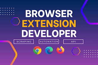 build custom browser extension for chrome, firefox, or edge