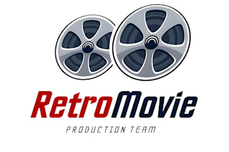 do movie retro intro logo design