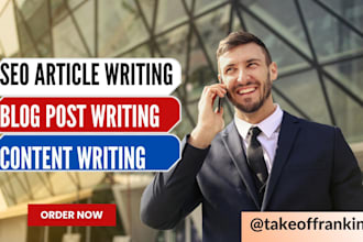 create premium content writing for all website with keyword research rank google