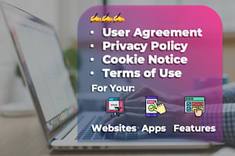 help you draft user agreements and privacy policies