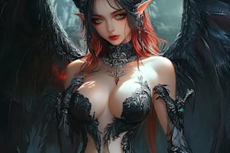 create images for characters in horror and dark fantasy