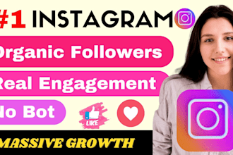 be your instagram promotion manager, organic growth and engagement, no bot