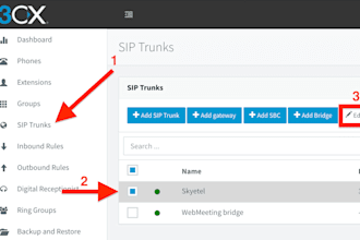 setup auto dialer, sip trunk, caller id, spoof api, voip 3cx, bulk sms, asterisk