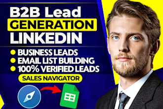 linkedin sales navigator b2b lead generation email list building lead gen