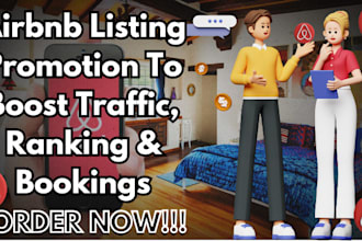 do airbnb listing promotion to boost traffic, ranking and bookings