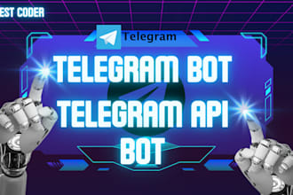develop telegram bot using telegram API for python