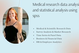 do medical research data analysis and statistical analysis using spss