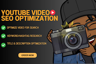 seo optimize your youtube video, description, title and tags