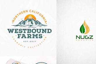 do custom cannabis weed and medical logo design
