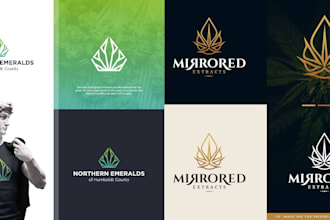 do design a unique modern cbd medical logo