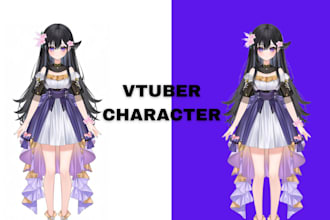 design and rig pro vtuber character in live2d, for vtuber model and vtube studio