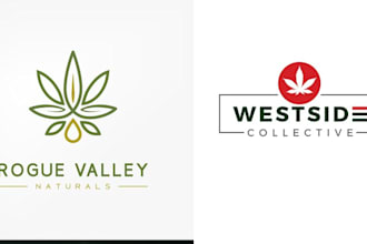 do custom cannabis weed logo design in 24hr