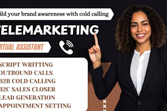 b2b cold calling telemarketing virtual assistant, appointment setting