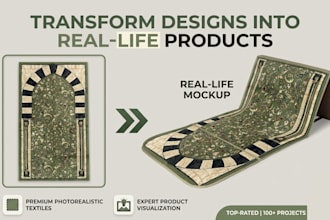 design beautiful custom prayer mat patterns for you