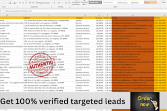 find email address, b2b leads, data mining and web scrapping