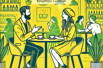 listen with care and empathy as an active listener