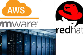 help with vmware, hyperv, AWS, red hat and server setup