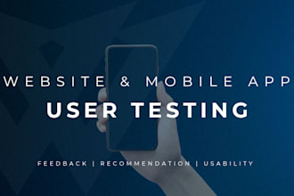 user test website, software or app thoroughly