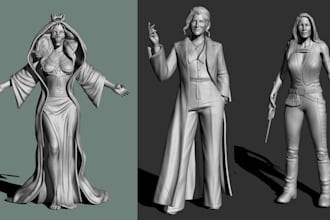 design 3d character animal creature model figurine miniature for 3d printing