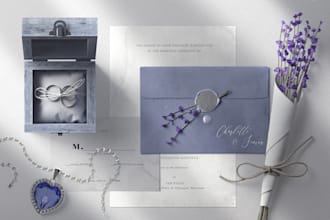 create a beautiful wedding card