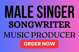 write lyrics and sing your christian soulful song as your male gospel singer