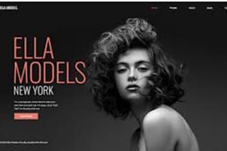 design onlyfans agency website modelling model portfolio wordpress website