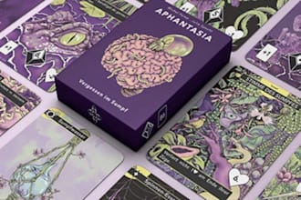illustrate card game board game box mockup design board game card box design tcg