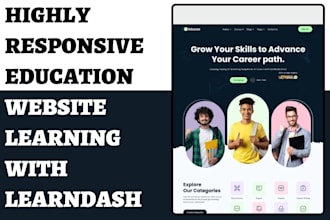 design education website elearning lms educational website with learndash