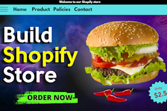 build shopify store design or customize to professional shopify store redesign