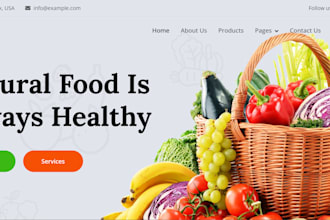 design profitable food website recipe website restaurant shopify website