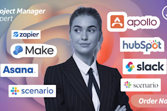 setup asana clickup trello slack zap make automation scenario ninja crm 17hats