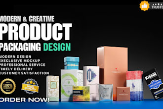 design cosmetic and supplement label, pouch, box packaging, mailer box, dieline
