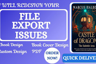 fix ebook formatting issues for kindle, epub, and PDF